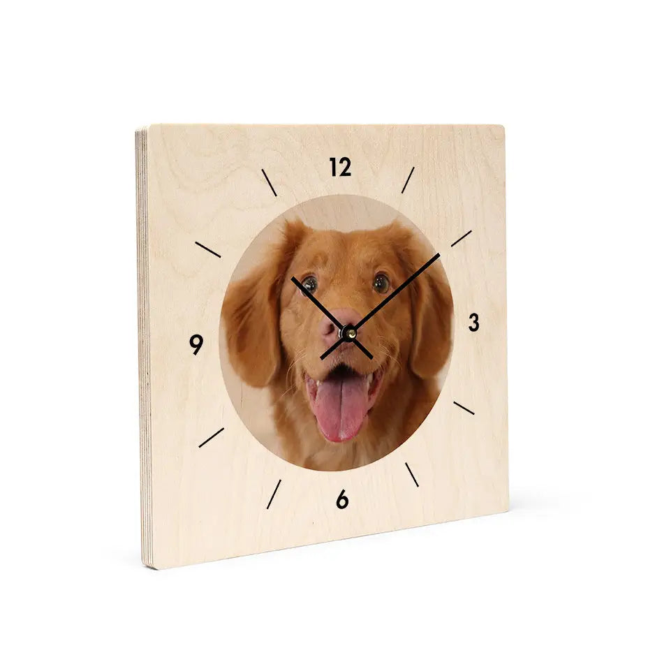 12x12 Circle Personalized Wood Clock