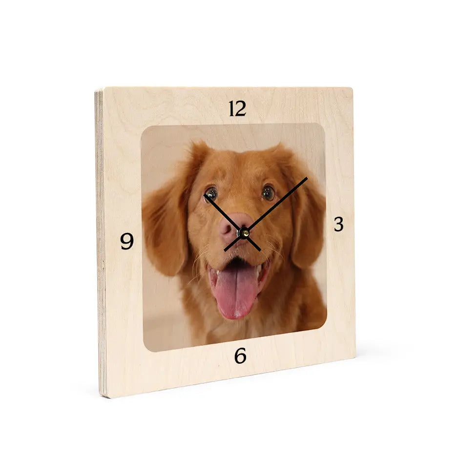 12x12 Square Personalized Wood Clock