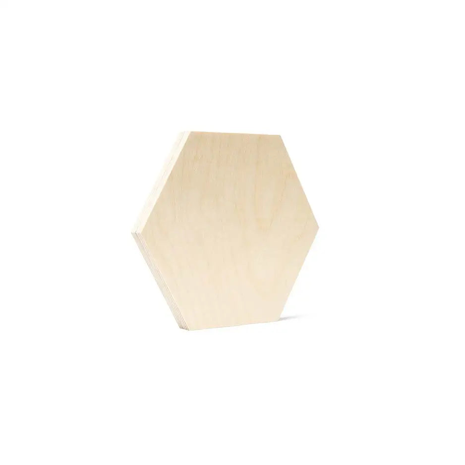 8x8 Hexagon Blank Birch Wood Panel