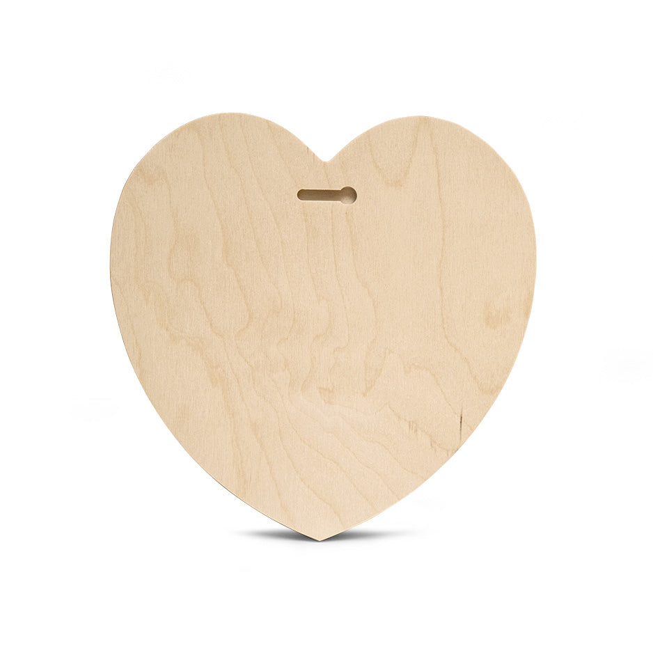 12 Inch Heart Print on Vintage Matte Wood 40%