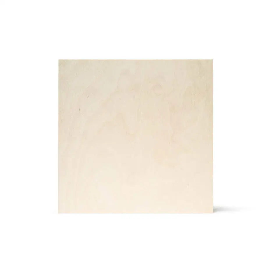 12x12 Blank Birch Wood Panel - No Adhesive