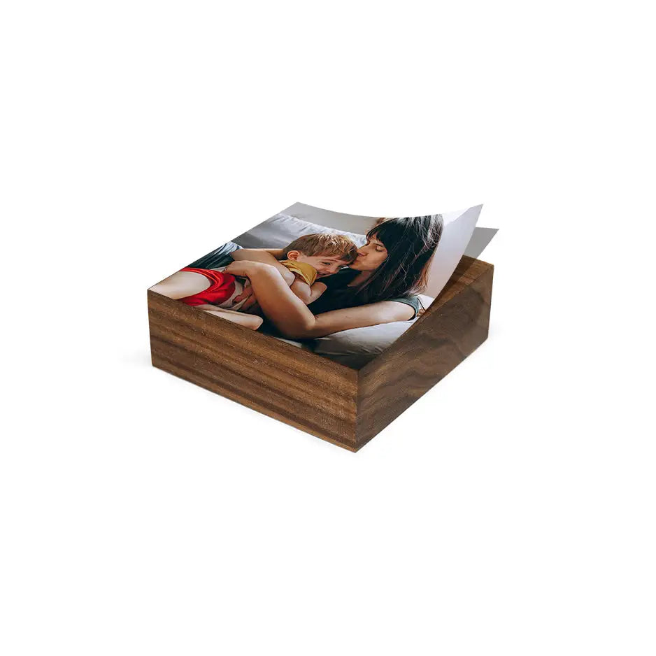 4x4 Black Walnut Wood Photo Block