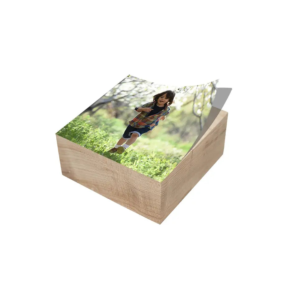 4x4 Maple Wood Photo Block