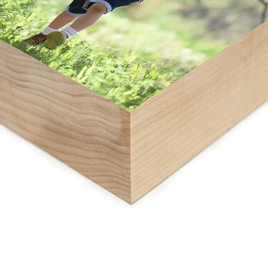 4x4 Maple Wood Photo Block