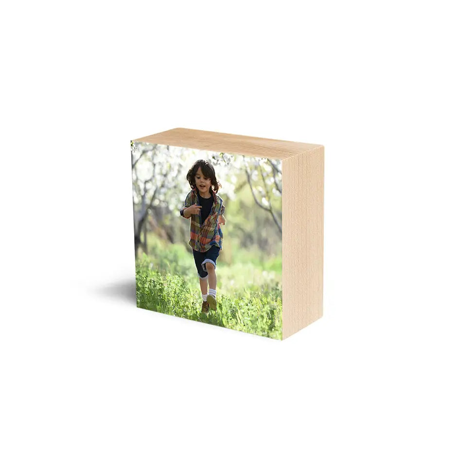 4x4 Maple Wood Photo Block