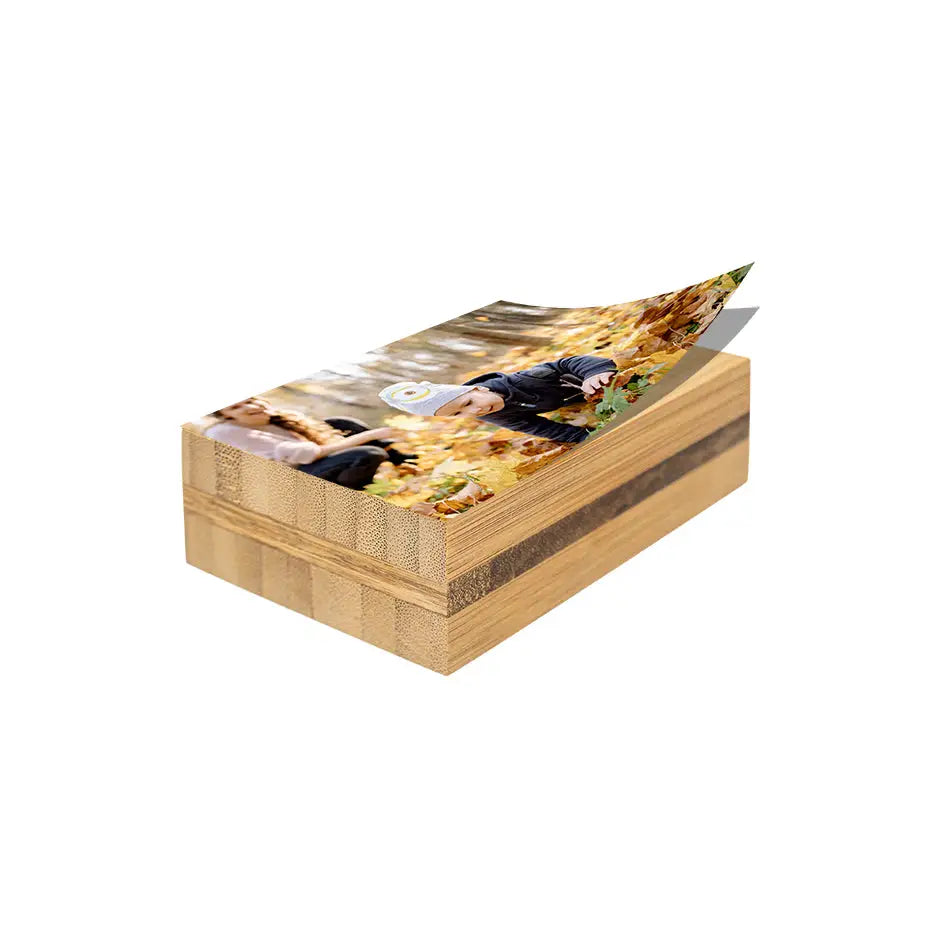 5x7 Bamboo Wood Photo Block