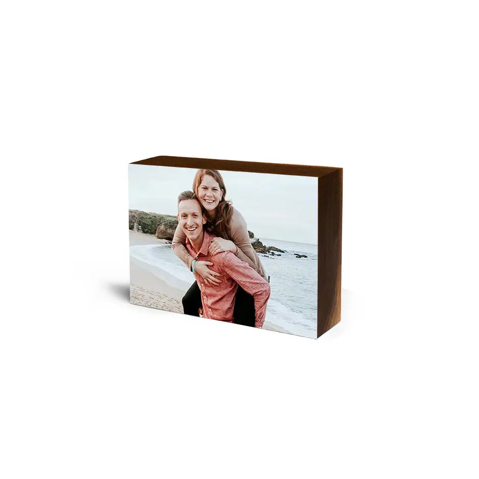 5x7 Black Walnut Wood Photo Block