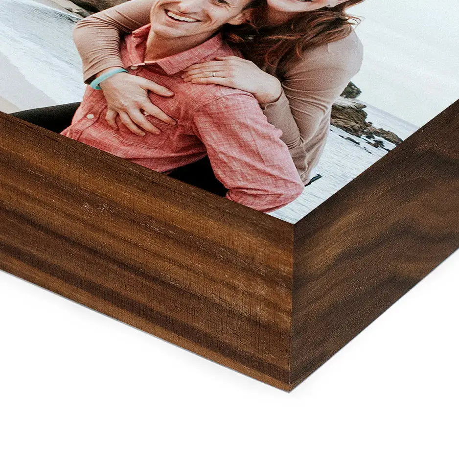 5x7 Black Walnut Wood Photo Block