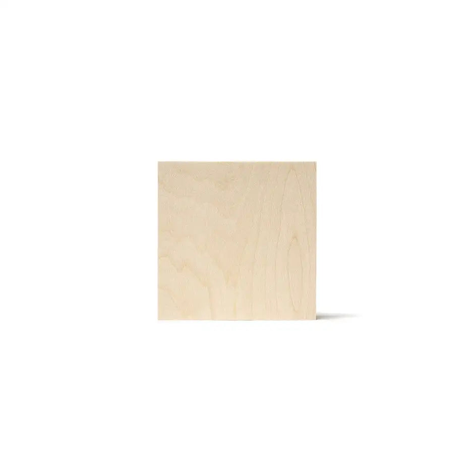 6x6 Blank Birch Wood Panel - No Adhesive