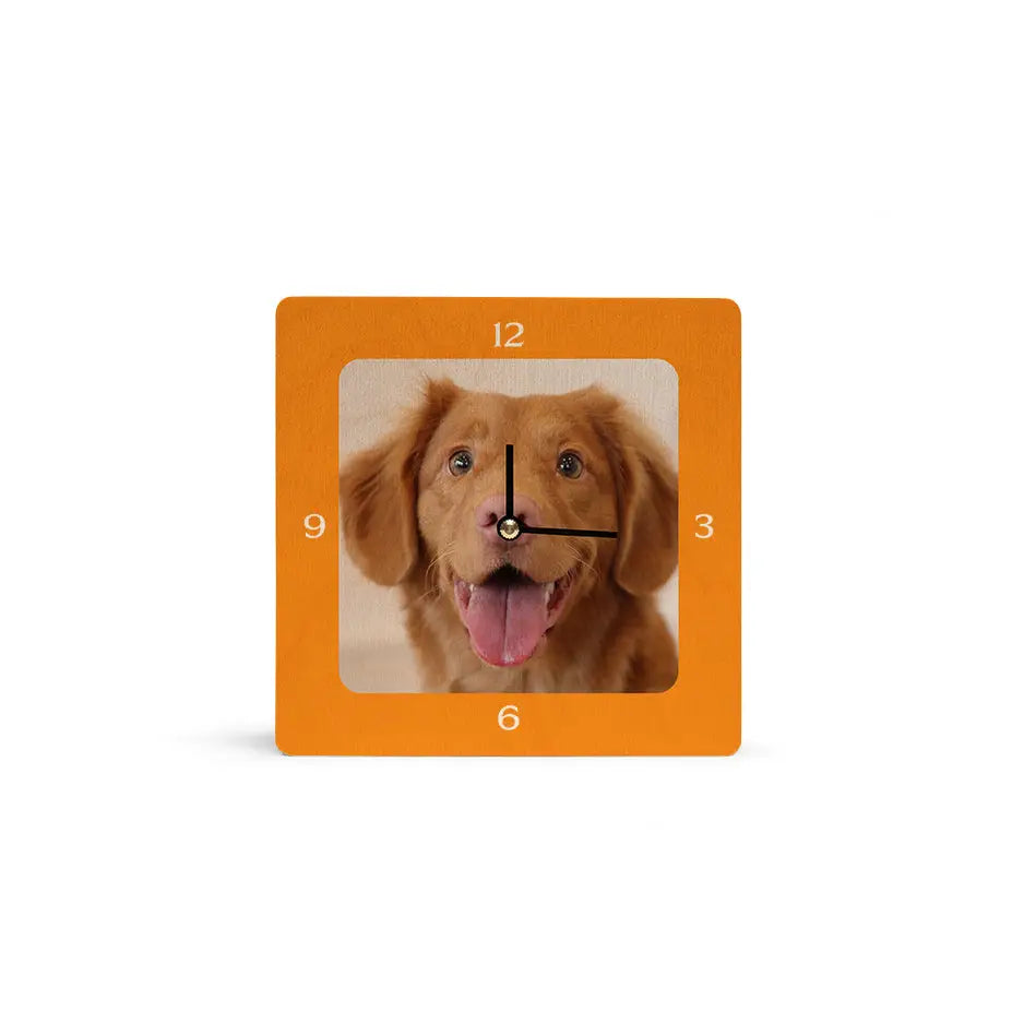 Custom Square Clock Customize Your Story - 6x6 Square Personalized Wood Clock | Prints On Wood