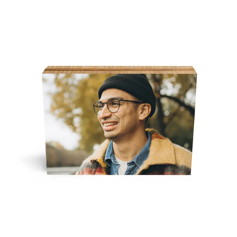 8x10 Bamboo Wood Photo Block