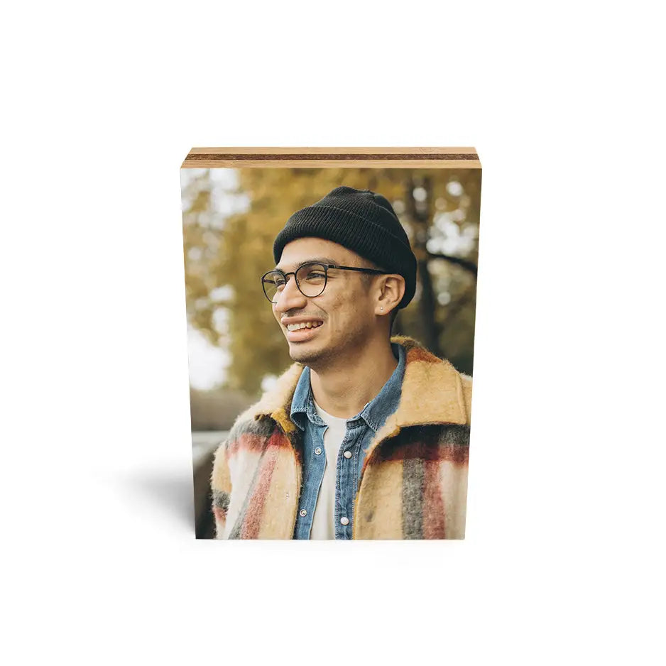 8x10 Bamboo Wood Photo Block