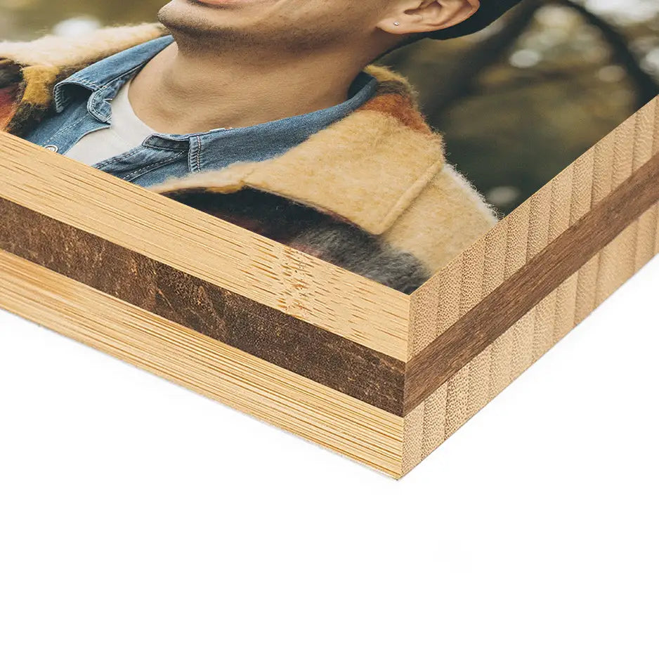 8x10 Bamboo Wood Photo Block