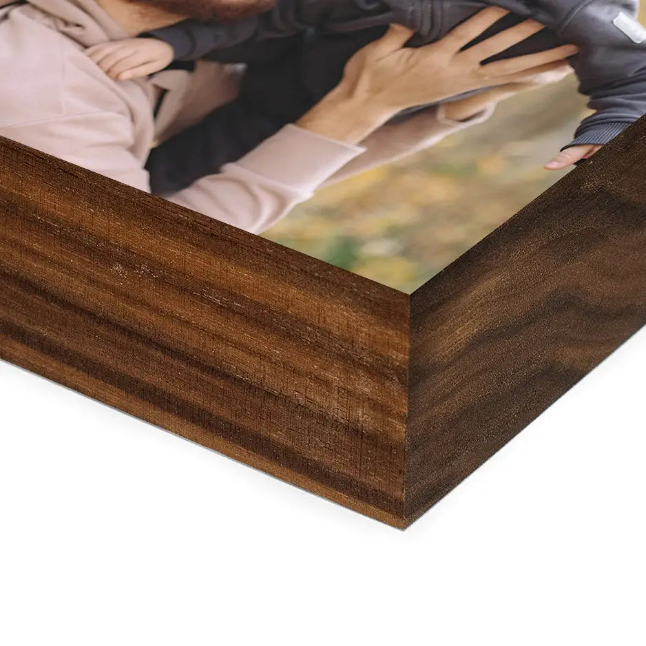 8x10 Black Walnut Wood Photo Block