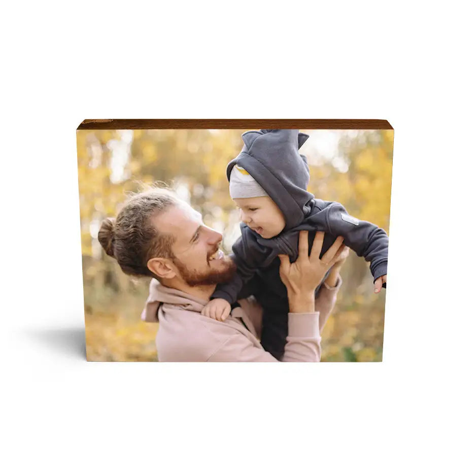 8x10 Black Walnut Wood Photo Block