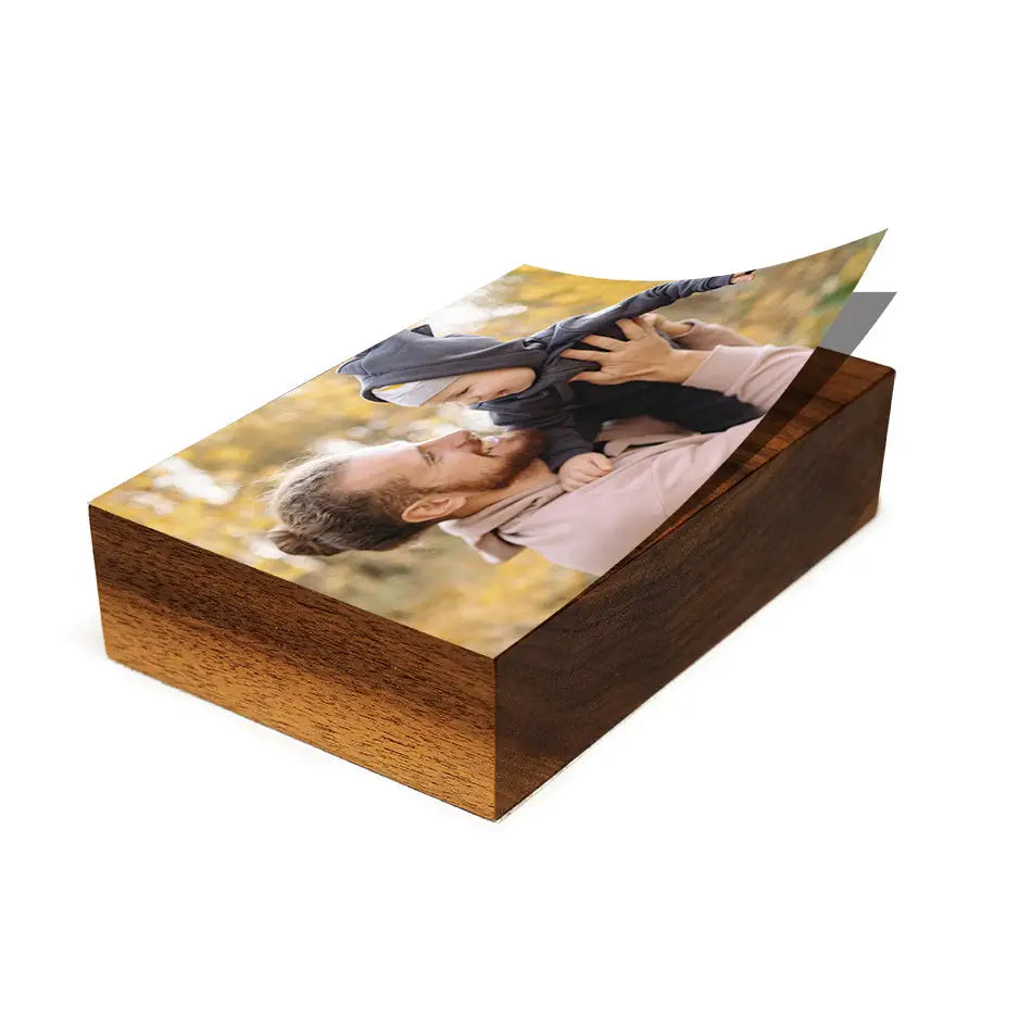 8x10 Black Walnut Wood Photo Block