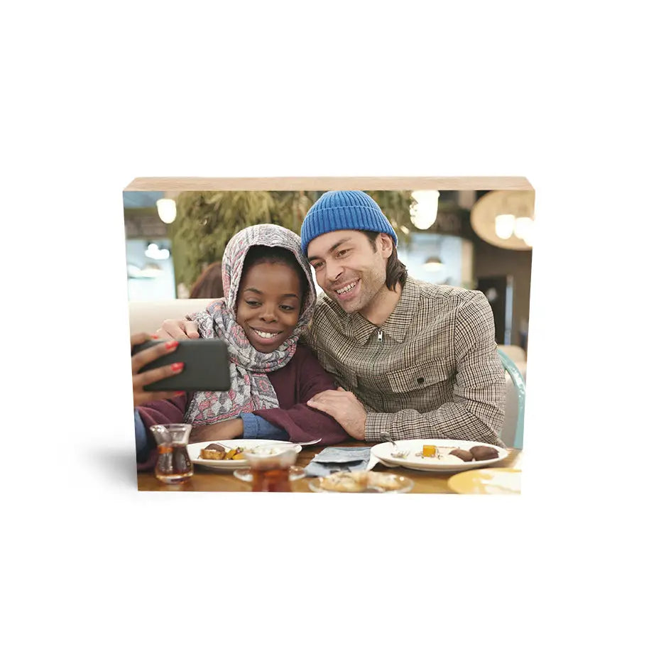 8x10 Maple Wood Photo Block