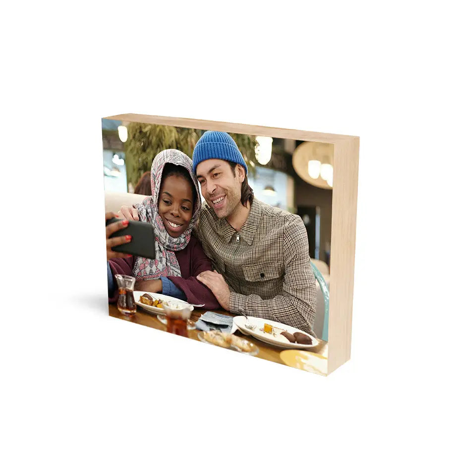 8x10 Maple Wood Photo Block