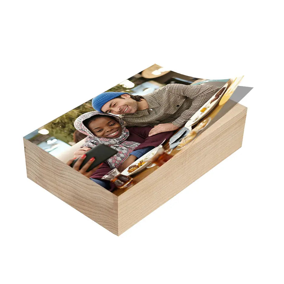 8x10 Maple Wood Photo Block