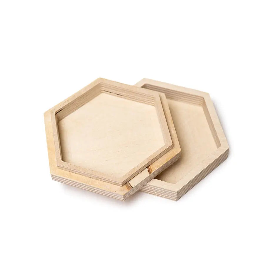 Hexagon Wood Stash Box Print