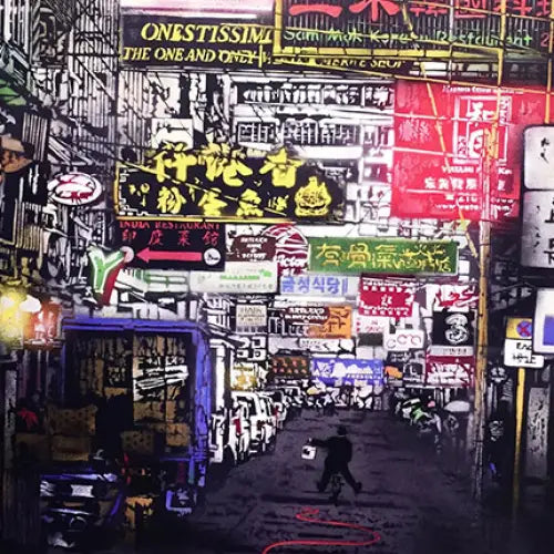 Nick Walker Painting The Town Red / Hong Kong Street Scene