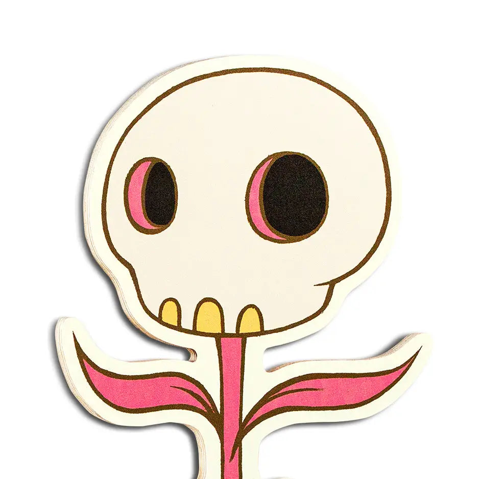 Tara McPherson Pink Skull Flower